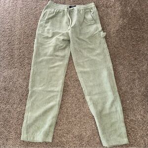 Forever 21 Men's Light Green Corduroy Pants